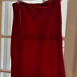 Anthropologie Ruby Red Maxi Skirt
